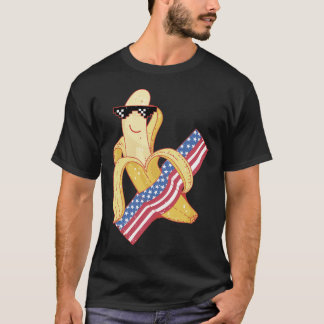 Han är stolt över att vara en amerikansk 4 juli t shirt