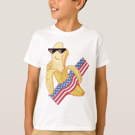 Han är stolt över att vara en amerikansk 4 juli t shirt
