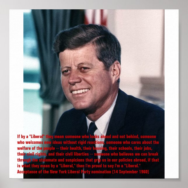 Han är stolt över att vara en "liberal" poster (Framsidan)