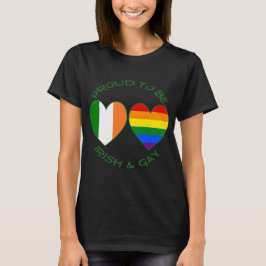 Han är stolt över att vara Irish och Gay Heart Fla Tröja