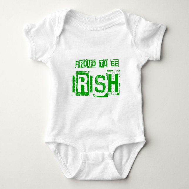 Han är stolt över att vara iriska St. Patrick Day- T-shirt (Framsida)
