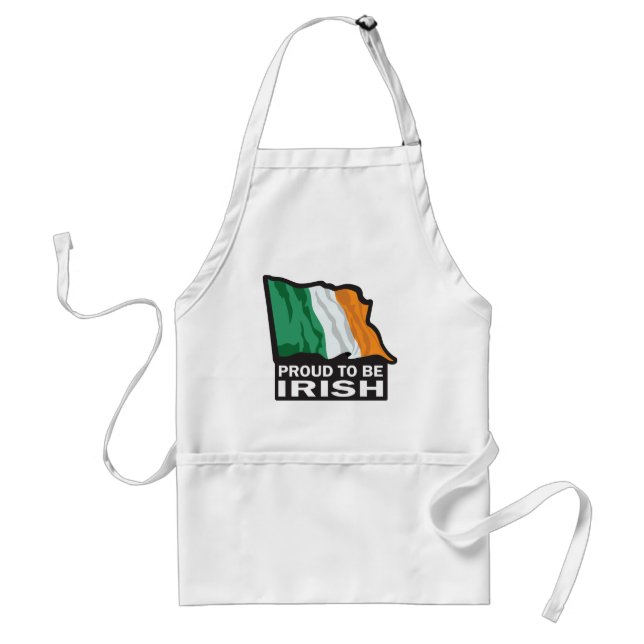 Han är stolt över att vara irländska/St. Patrick's Förkläde (Framsidan)