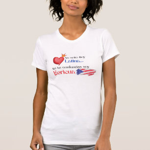 Han är stolt över att vara Puerto Rican Shirt T