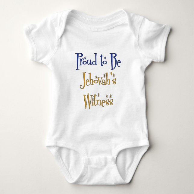 Han är stolt över Jehovas vittne Tee Shirt (Framsida)