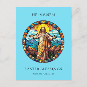 Han är uppkommen Religiösa Påsk Jesus Resurrecensi Helg Vykort