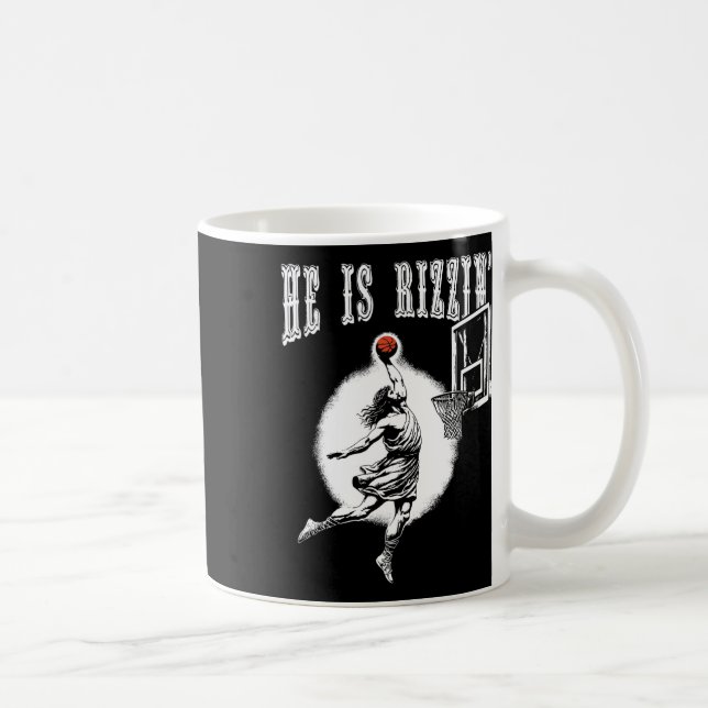Han är uppsatt så att Påsk Jesus spelar bysketbyll Kaffemugg (Höger)
