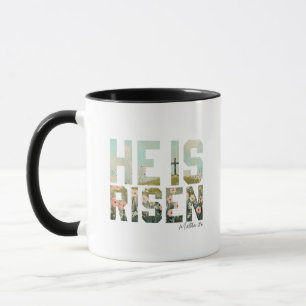 Han är Uppstånden Boho Påsk Kristen Jesus Mugg