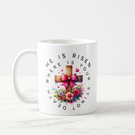 Han är Uppstånden Dödens Stick Kaffemugg