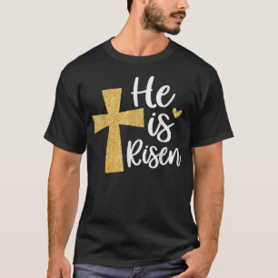 Han är Uppstånden Jesus Kristi Glada Påsk Kvinnor T Shirt