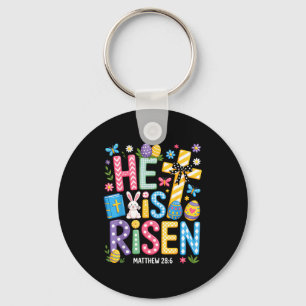 Han är Uppstånden Jesus Kristna Glad Påsk Kvinnor Nyckelring