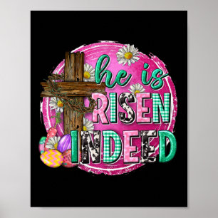 Han är Uppstånden Jesus Kristna Glad Påsk Kvinnor Poster