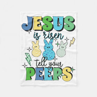Han är Uppstånden Jesus Kristna Påsk Barn Kvinnor  Fleecefilt