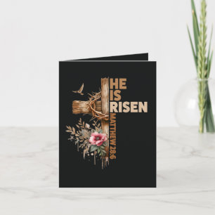 Han är Uppstånden Jesus Kristna Religiösa Påsk Helgkort