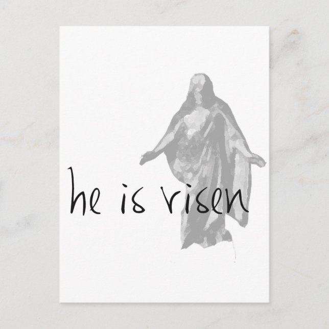 han är uppstånden jesus kristus påsk mormon helg vykort (Framsida)