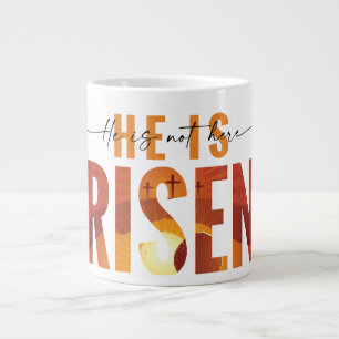 Han är uppstånden Jesus Uppståndelse Tro Specialty Jumbo Mugg