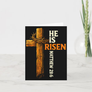 Han är uppstånden kors Jesus religiös kristen tro Kort