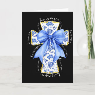 Han är uppstånden Kristet kors Jesus Bibelvers Gla Kort