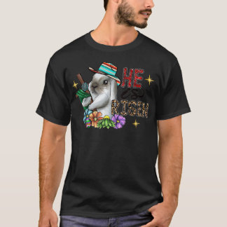 Han är Uppstånden Leopard Regnbåge Kristendomen Je T Shirt