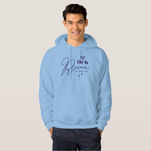 Han är Uppstånden Påsk Kristen Hoodie