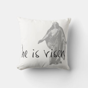 han är uppstånden påsk lds modern svart vit kudde