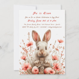 "Han är uppstånden" påskäggsjakt inbjudan