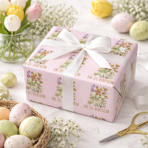 Han är Uppstånden Påskblommor  Presentpapper