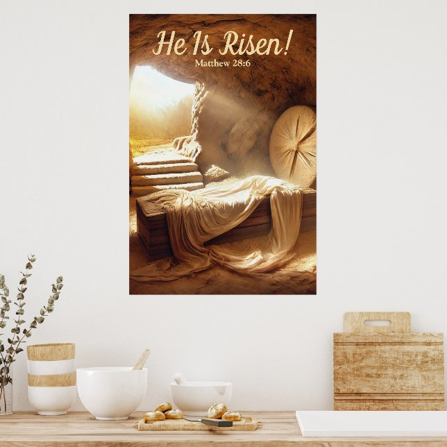 Han är uppstånden! Påskdagen Poster (Kök)
