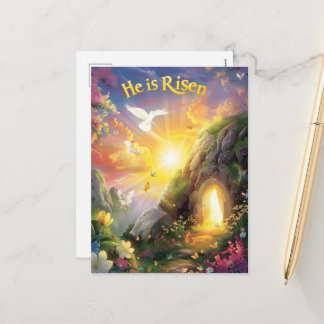 Han är uppstånden — Påskens uppståndelse — Lukas 2 Helg Vykort