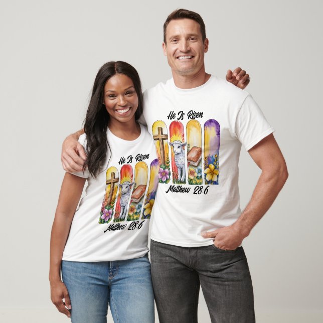 Han Är Uppstånden Påskljus T Shirt (Unisex)