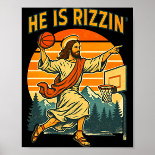 Han är uppstånden rizzin påsk kristen tro jesus ba poster
