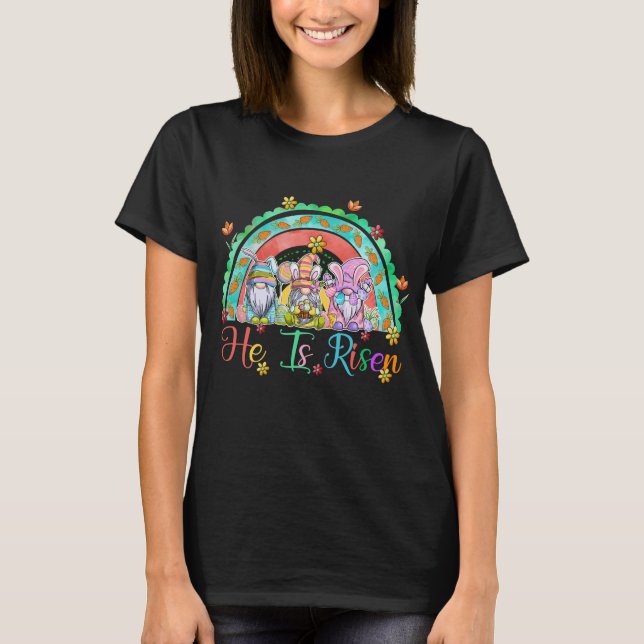 han är uppstånden tomte, retro, vintage t shirt (Framsida)