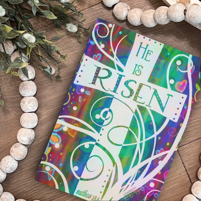 Han är Uppstånden Vacker Religiös Inspirivity Påsk Kort (Skapare uppladdad)