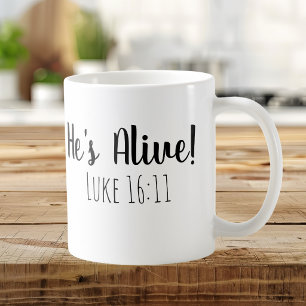 Han är vid liv Mark 16:11 Kaffemugg