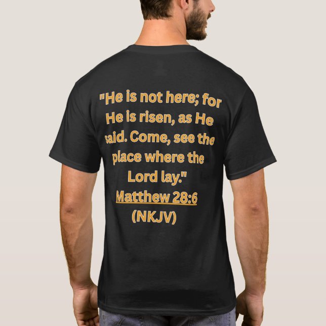 Han är vid liv t shirt (Baksida)