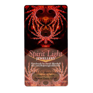 han)Art Träd Jewelry Business/Product Label Fraktsedel