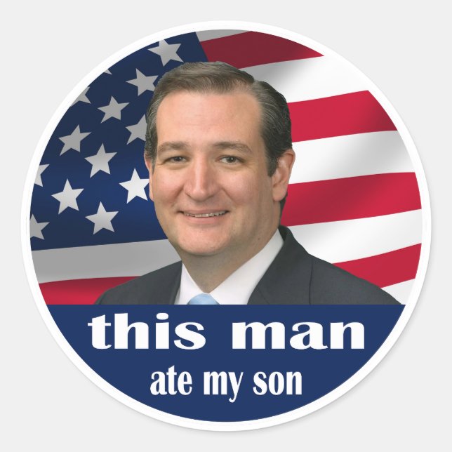 Han åt min son runt klistermärke (Framsida)