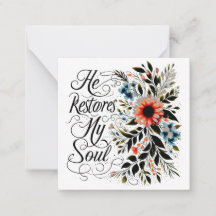 Han återställer min själ floral