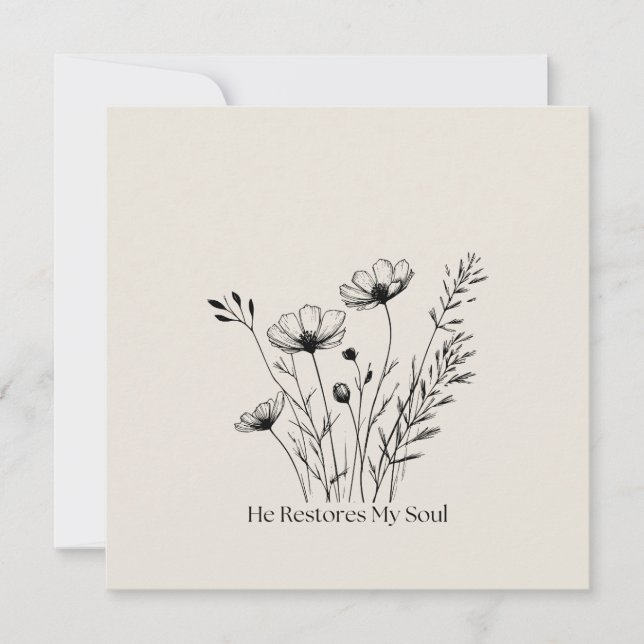 Han återställer min själ minimalistisk design (Framsida)