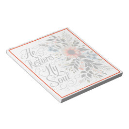 Han återställer min själsliga blommigt anteckningsblock