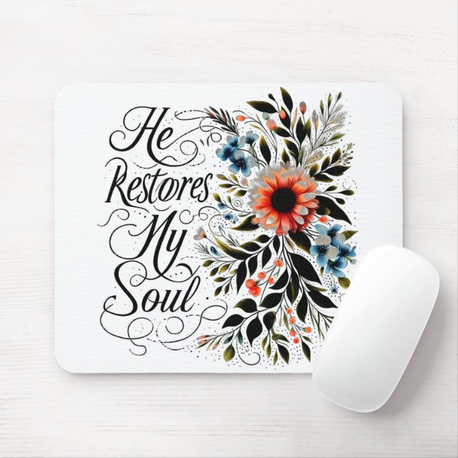 Han återställer min själsliga blommigt musmatta (Med mus)