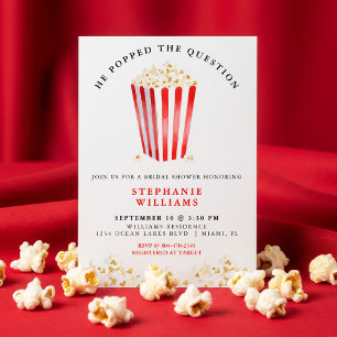 Han avstod från Möhippan Popcorn. Inbjudningar