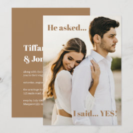 Han bad mig säga ja-Förlovningsfest-inbjudan Inbjudningar