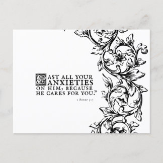 Han bär för dig ett dubbelt vykort. vykort