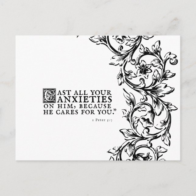 Han bär för dig ett dubbelt vykort. vykort (Framsida)