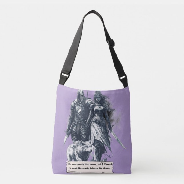 Han bär sina hemligheter som armé axelväska (Framsida)