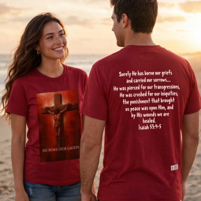✝️ Han Bar Våra Sorger - T-Shirt (Skapare uppladdad)