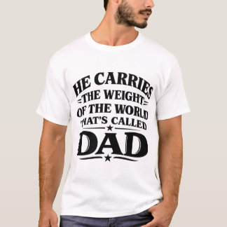 Han Bär Världens Vikt Pappa Tröja