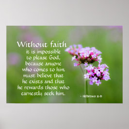 Han belönar dem som söker honom, Bible Poster