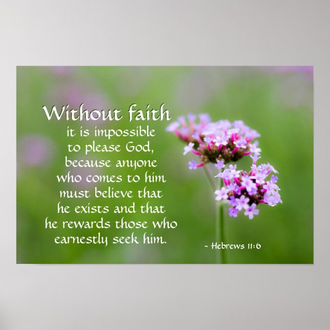 Han belönar dem som söker honom, Bible Poster (Framsidan)