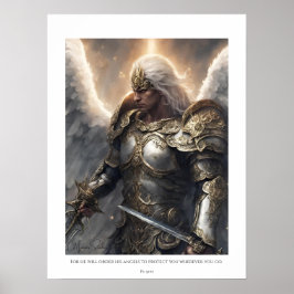 Han beställer hans änglar. poster